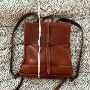 Real Leather Backpack Vintage
